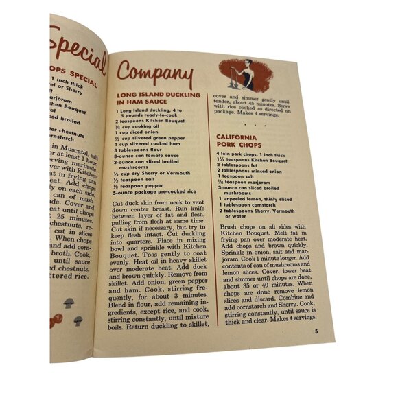 Vintage Mushroom Cookbooks 1968 Fresh Mushroom & 1956 Mushrooms In Your Menu - Picture 6 of 9